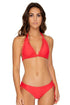Luli Fama Noches De Sevilla LACE TRIM TRIANGLE HALTER TOP