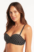 Sea Level Shoreline Twist Front Bandeau