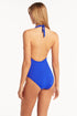 Sea Level Essentials Keyhole Halter One Piece