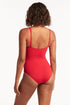Sea Level Essentials Cross Front One Piece