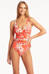 Sea Level Escape Cross Front One Piece