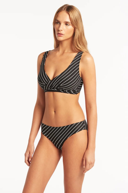 Sea Level Shoreline Cross Frnt Bra Top