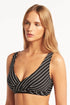 Sea Level Shoreline Cross Frnt Bra Top