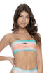 PQ Swim Sunset Color Block Bandeau Bikini Top