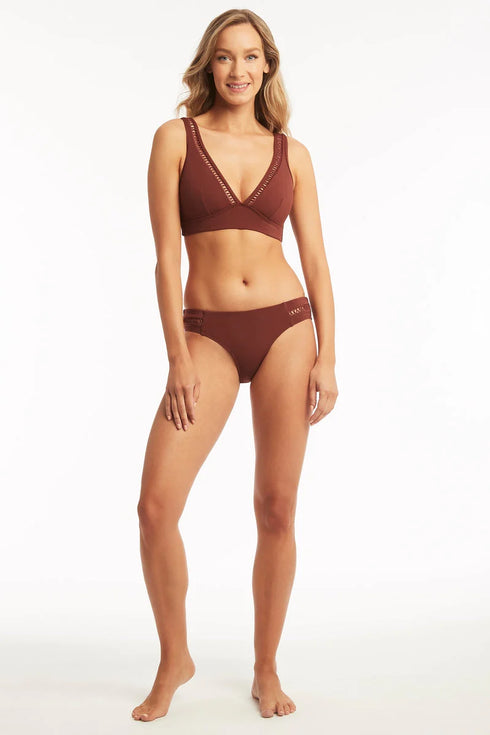 Sea Level Lola Shimmer Long Line Tri Bra
