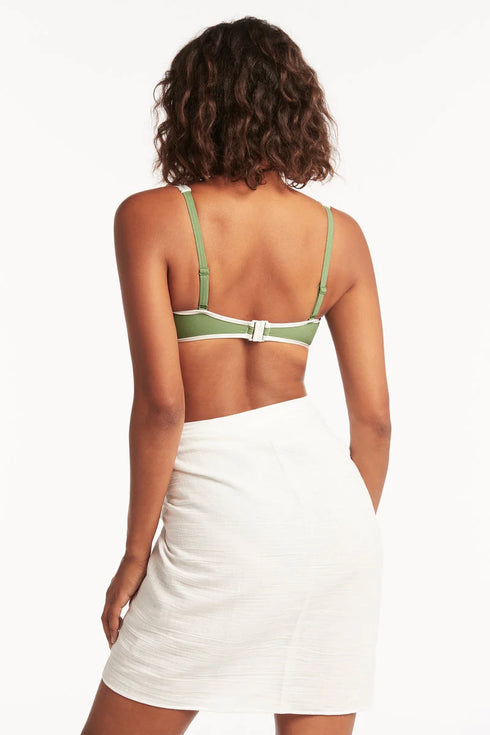 Sea Level Overswim Frayed Sarong