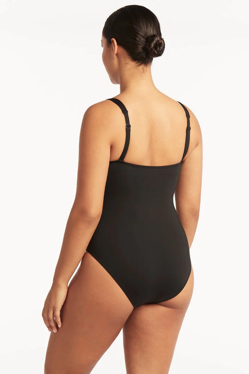 Sea Level Essentials Square Nk One Piece