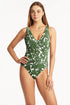 Sea Level Retreat Plunge One Piece