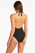 Sea Level Essentials Keyhole Halter One Piece