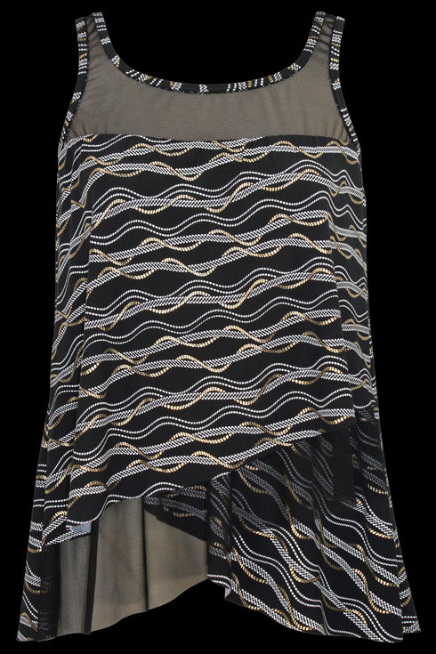 MiracleSuit Linked In Tankini Top