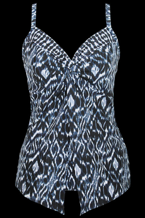 MiracleSuit Palatium Love Knot Underwire Plus Size Tankini Top