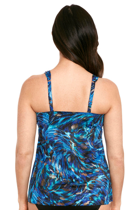 MiracleSuit Fangango Plunge Tankini Top