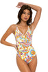 Luli Fama Moon Nights laced up Back High Leg One Piece