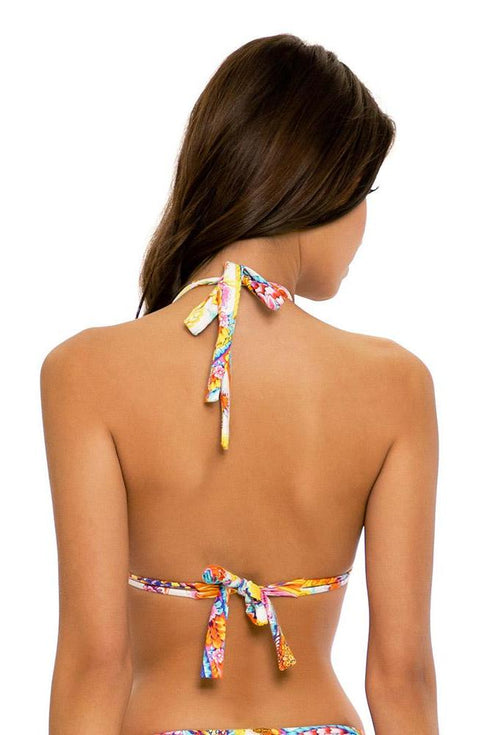 Luli Fama Moon Nights Triangle Halter Top