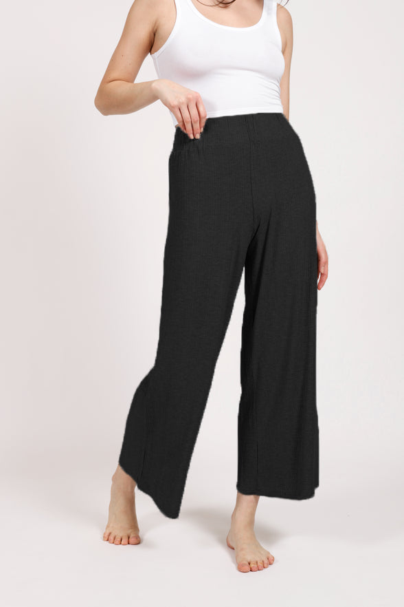 Koy Resort Koy Lounge Wide Rib Wide Leg Pant