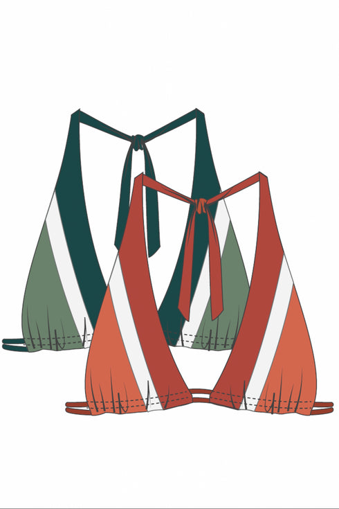 Shan Daisy Triangles Bikini Top