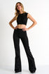 Shan Kate Vegan suede flared pants