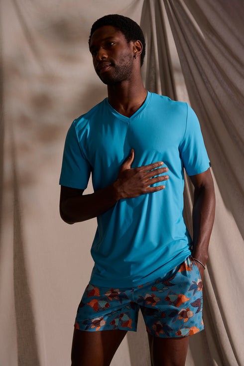 Shan Henry Classic fit swim trunks