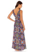 Luli Fama Tiki Babe V NECK LONG DRESS