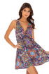 Luli Fama Tiki Babe V NECK SHORT DRESS