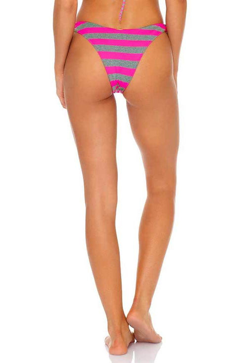 Luli Fama Time To Fiesta NEON PINK HIGH LEG BRAZILIAN BOTTOM