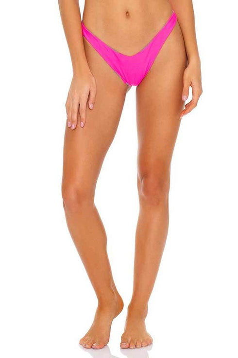 Luli Fama Time To Fiesta NEON PINK HIGH LEG BRAZILIAN BOTTOM