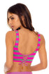 Luli Fama Time To Fiesta NEON PINK TANK BRALETTE TOP