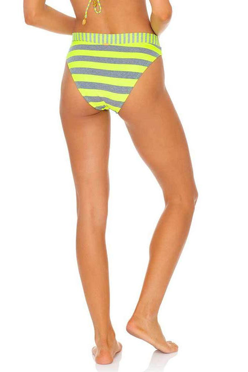 Luli Fama Time To Fiesta NEON YELLOW HIGH WAIST BANDED BOTTOM