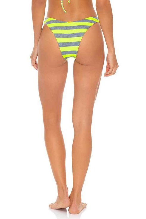 Luli Fama Time To Fiesta NEON YELLOW HIGH LEG BRAZILIAN BOTTOM
