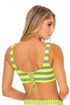 Luli Fama Time To Fiesta NEON YELLOW TANK BRALETTE TOP