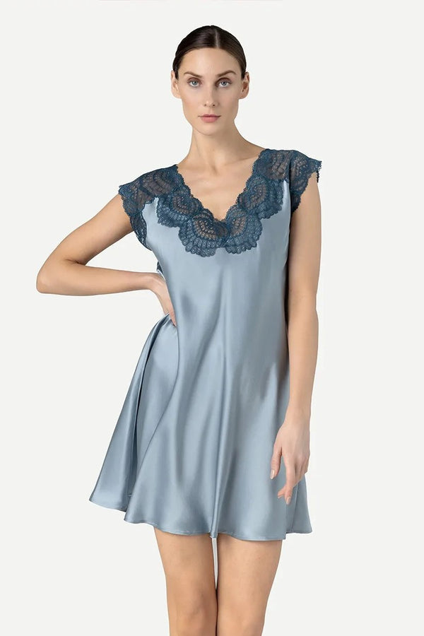 NK Imode Alice Feminine Lounge Silk Housedress