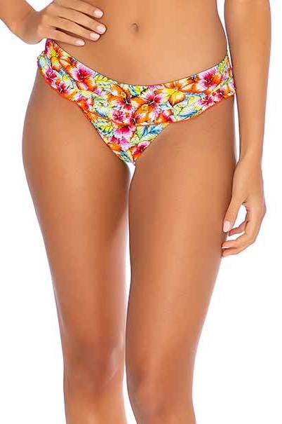 Luli Fama Wild Flower RUFFLE BANDED FULL BOTTOM