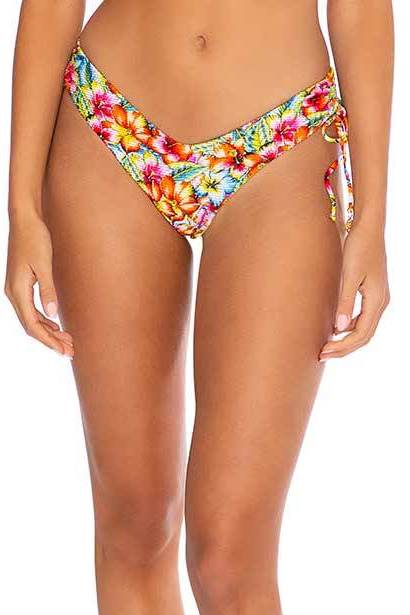Luli Fama Wild Flower RUFFLE DRAWSTRING BRAZILIAN BOTTOM