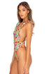 Luli Fama Wild Flower TANK THONG ONE PIECE