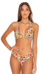 Luli Fama Wild Flower RUFFLE BANDED FULL BOTTOM