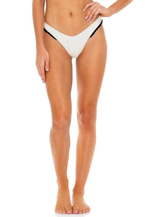 Luli Fama Wild Side LACE TRIM REVERSIBLE HIGH LEG BRAZILIAN BOTTOM