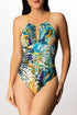 Lise Charmel 56b Evasion Jungle N/W Seduction Halter Swimsuit
