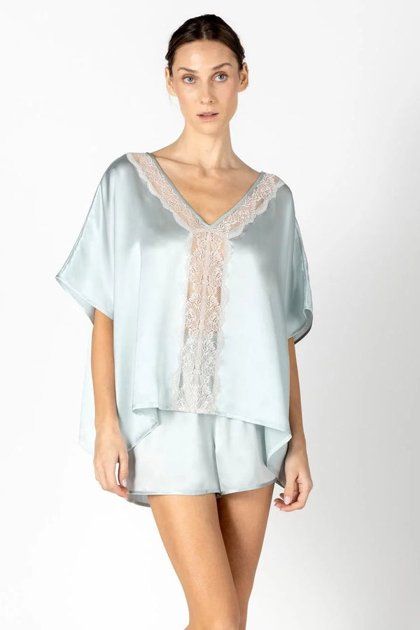 NK Imode Agatha Nostalgia Kaftan Top And Short Silk Set