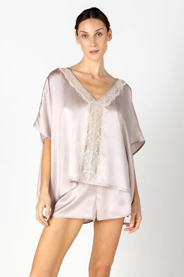 NK Imode Agatha Nostalgia Kaftan Top And Short Silk Set