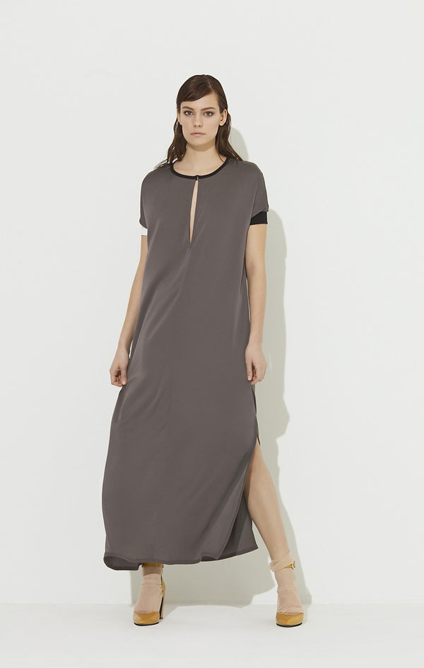 Shan Shan-msp LONG stretch silk DRESS