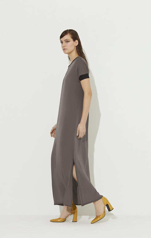 Shan Shan-msp LONG stretch silk DRESS