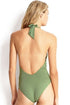 Seafolly Active Lace-Up Halter One Piece