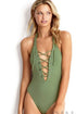Seafolly Active Lace-Up Halter One Piece