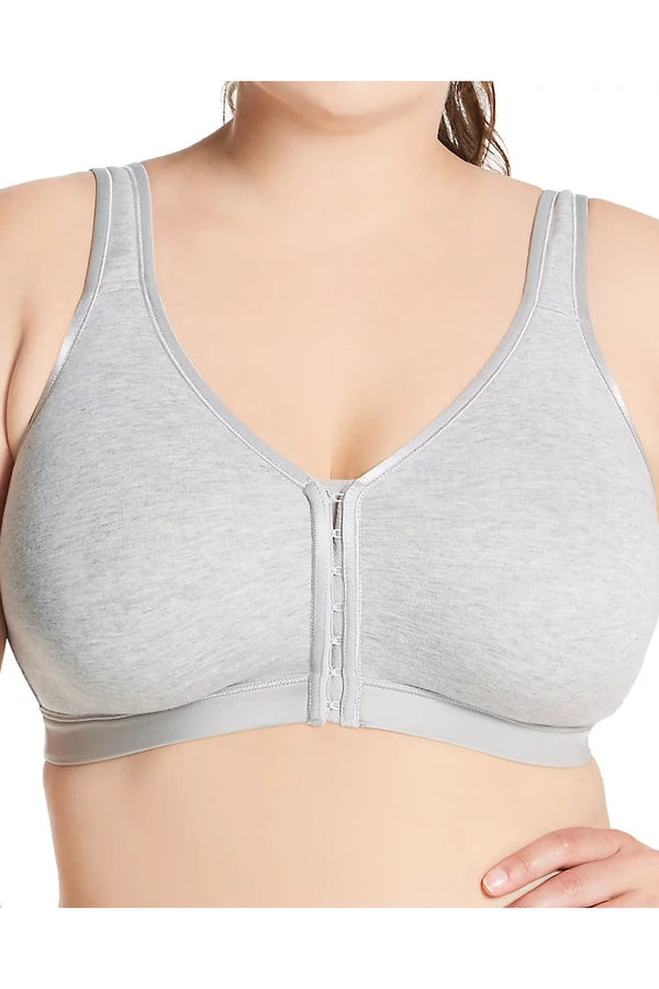 Curvy Couture  Cotton Luxe Front And Back Close Wireless Bra
