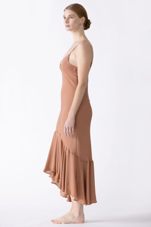 Nk Imode Dhalia Flutter Silk Midi Dress