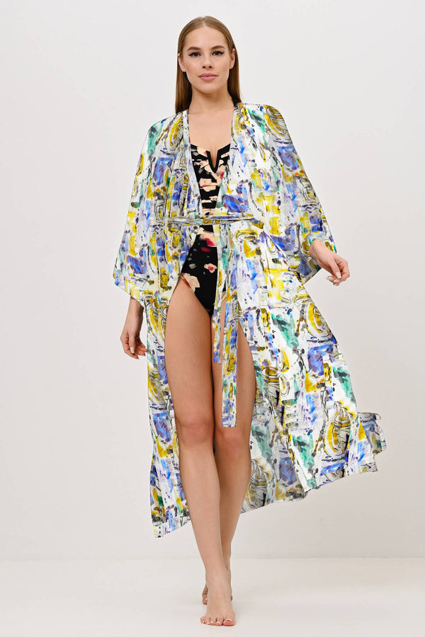 Shan Soie Long silk kimono