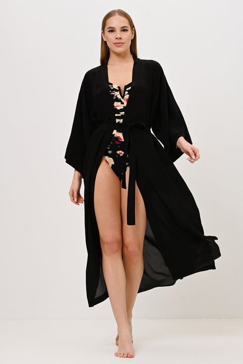 Shan Soie Long silk kimono