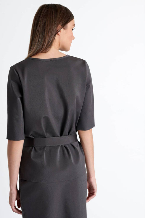 Shan Diana LONG SLEEVE MOCK NECK SHIRT