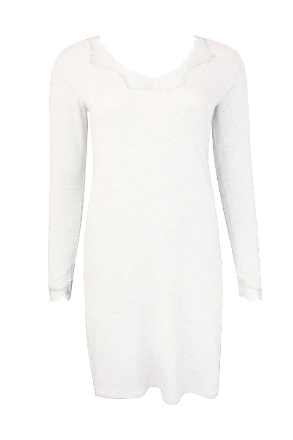 Antigel A06 Simply Perfect V-neck long sleeves nighty