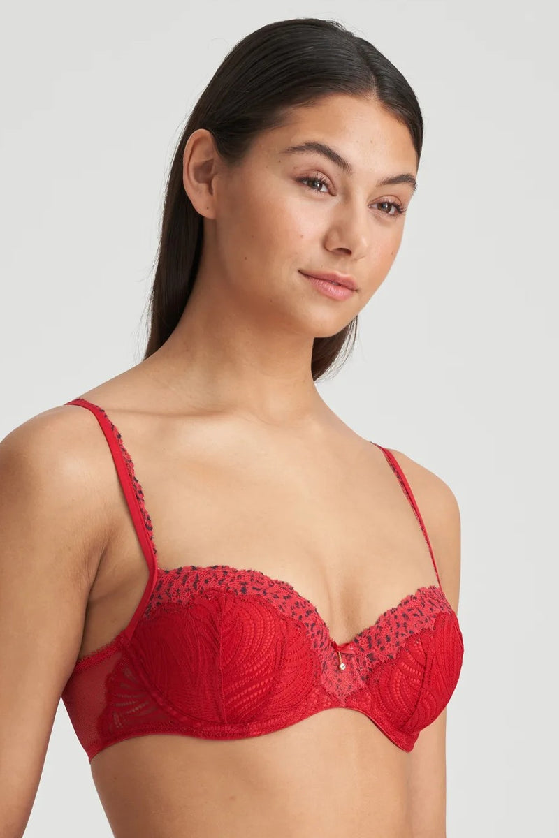 Padded bra - Balcony Coely Marie Jo couleur Smokey Strawberry kiss